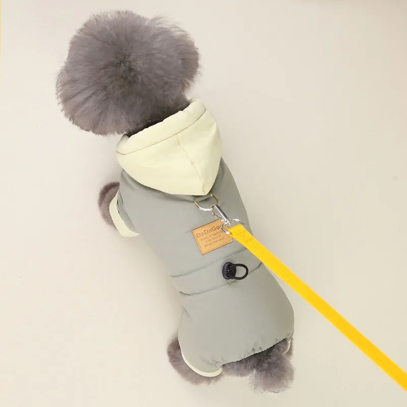 Autumn and winter teddy pet clothing winter new thickened 23 Korean four-legged cotton-padded clothes