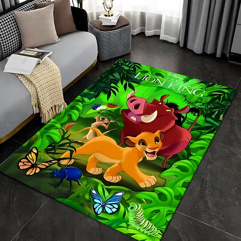 Disney The Lion King Area Rug,Carpet for Home Living Room Bedroom Sofa Doormat Kitchen Decor,Non-slip Floor Mat Area Rug