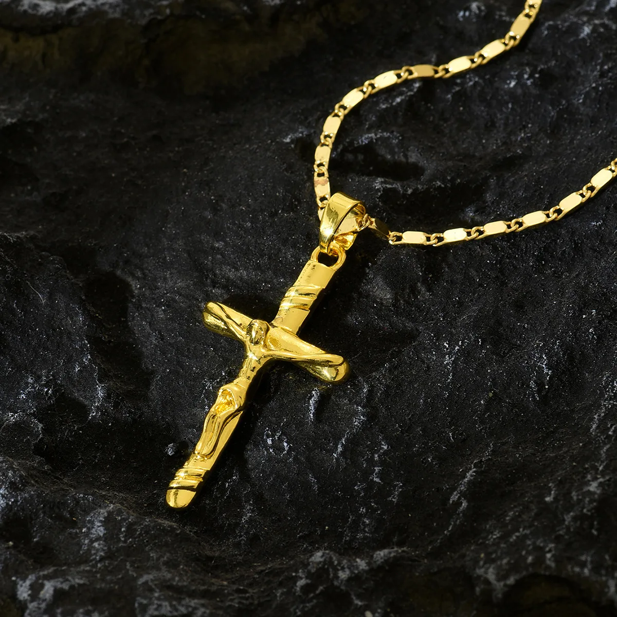 Lüks 24 Ayar 9999 Saf Altın Ge - Cross Pendant Necklace Gold incelemesi ve fiyatı