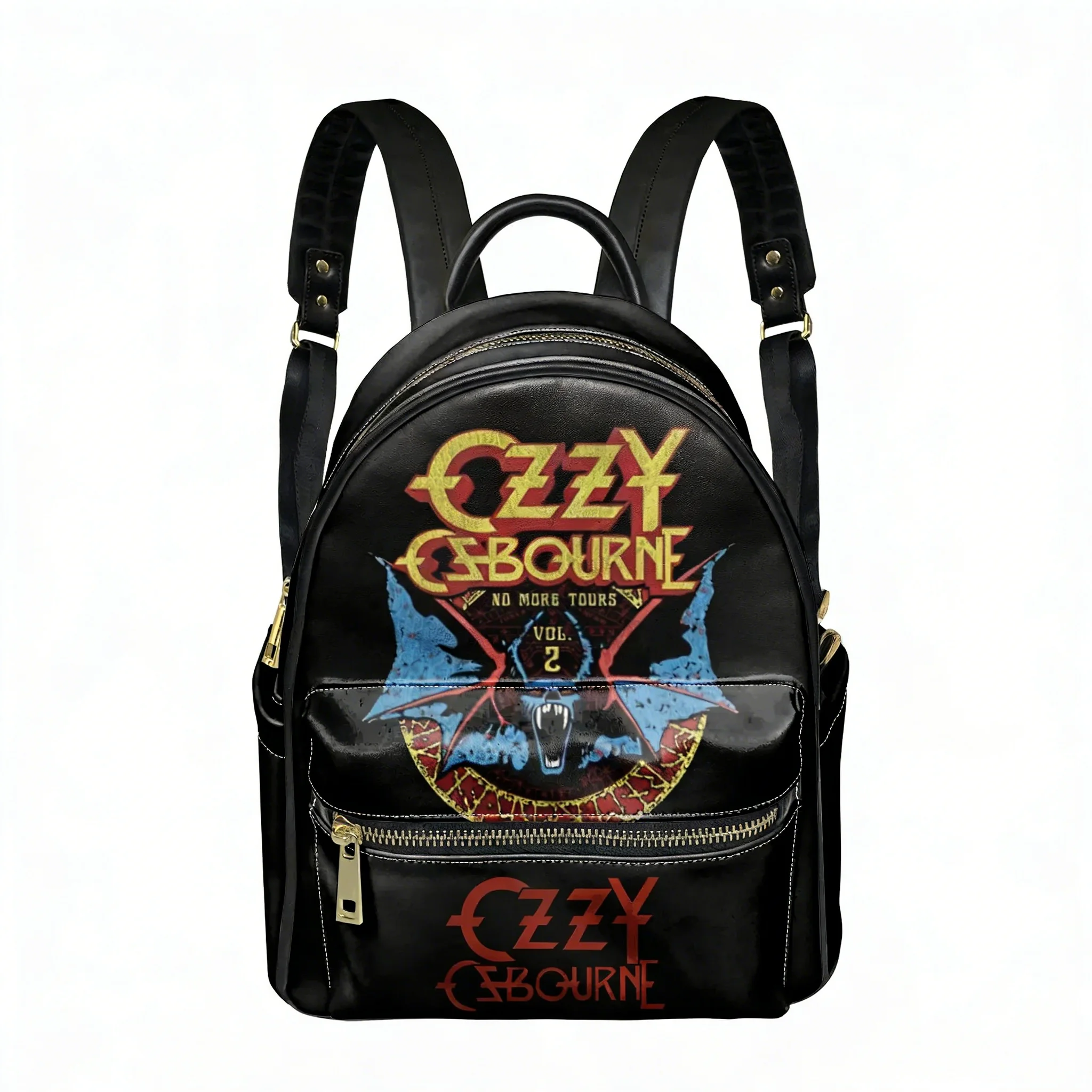 

Ozzy Osbourne Rock Band Backpack Womens Men Personalized Double Shoulder Bag Business Travel Bookbag Rucksack Gift Daypack