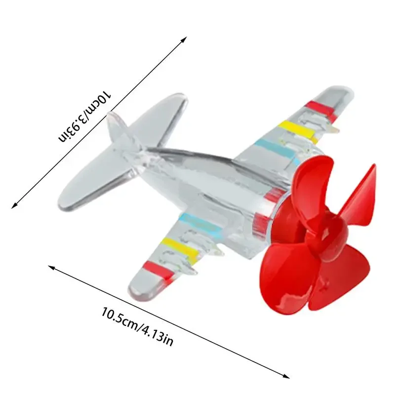 دراجة نارية المقود طائرة تعمل بالرياح 3 ألوان مصباح ليد مقاوم للماء المروحة الزخرفية زخرفة لعبة الفائدة ركوب الدراجات #6