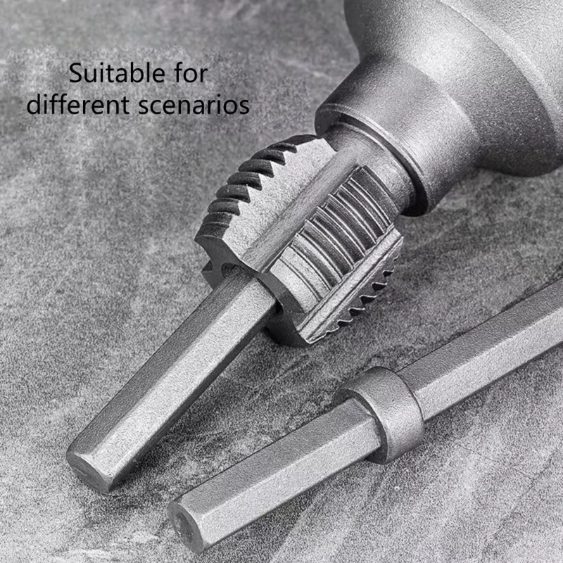 

PVC Thread Maker Tool for Electric Drill PVC Pipe Threader Water Pipe Thread Opener for Household Repair Accessories B03E