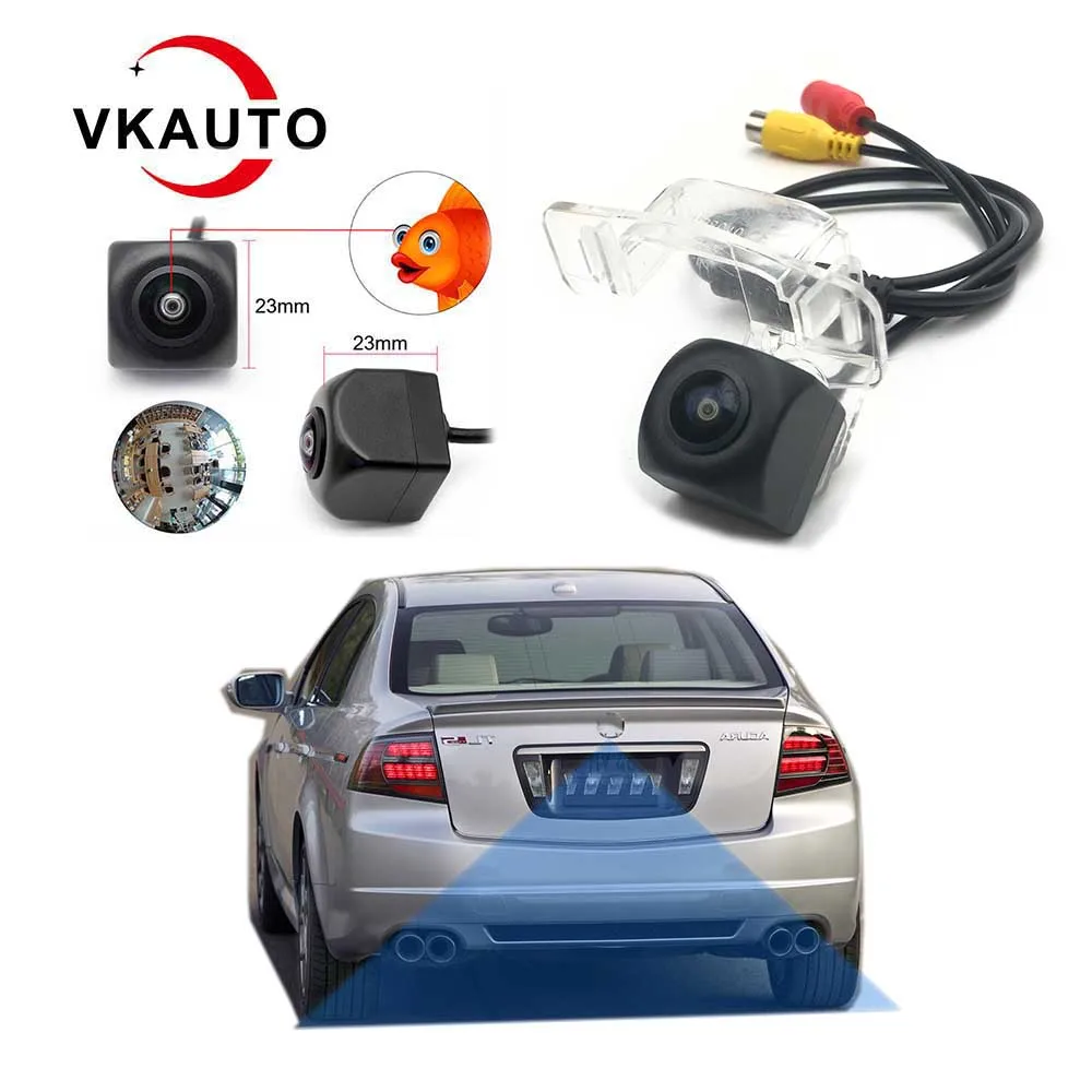 

VKAUTO For Acura TL 2006 2007 2008 Add After-Market camera Replace OEM Camera HD CCD BACKUP reversing Parking Camera Plug & Play