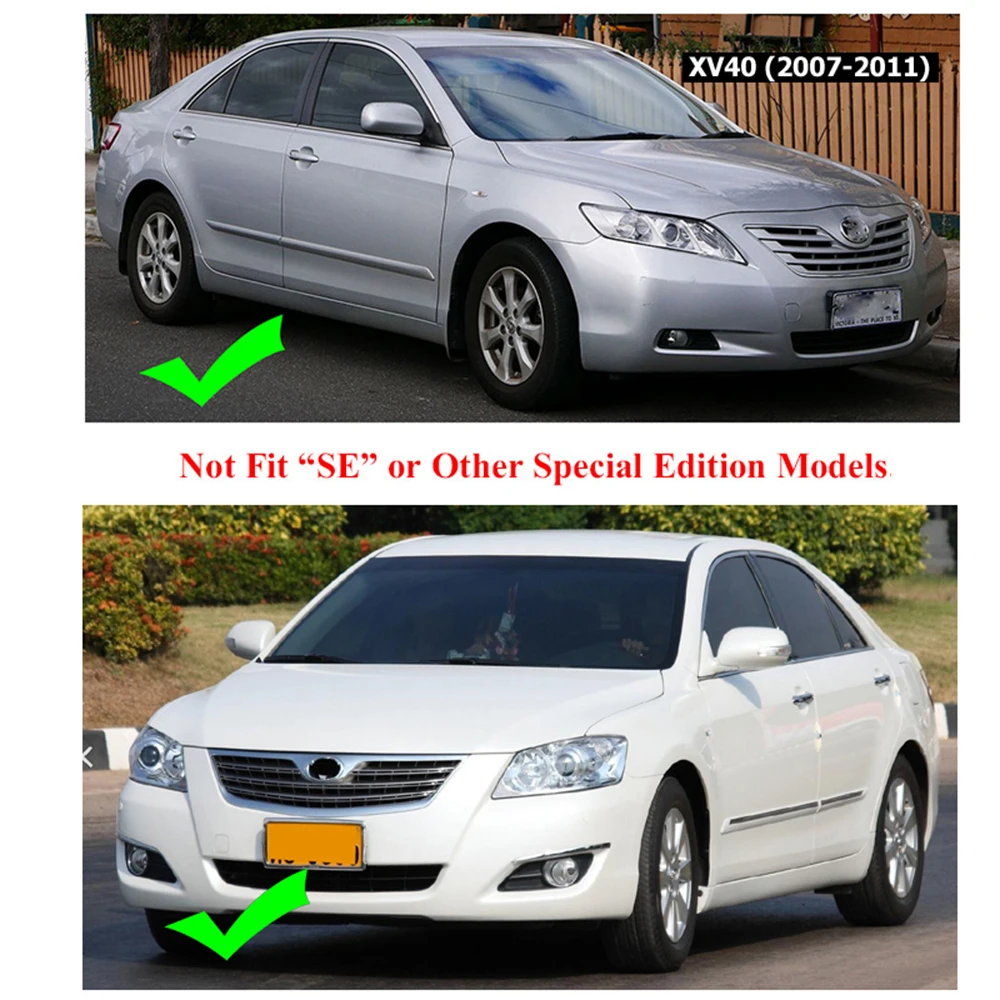 For Camry Altis Aurion XV40 2007 2008 2009 2010 2011 Flexible Mud Flaps Mudflaps Splash Guards Mudguards Car Styling