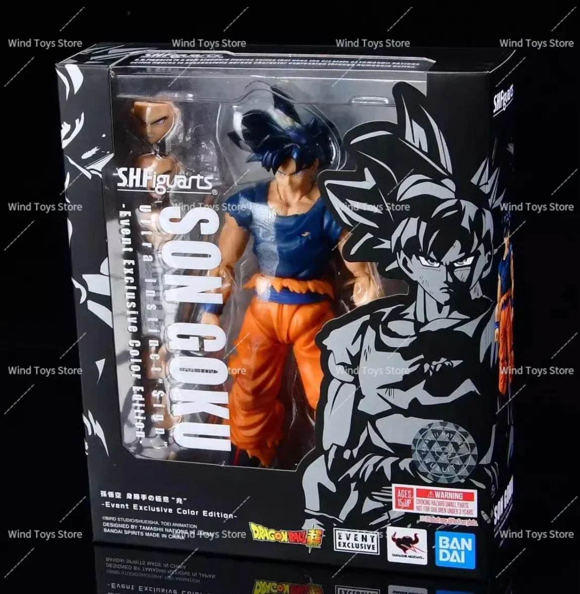 100% الأصلي بانداي لعبة دراغون بول Sh Figuarts Shf Son Goku الترا غريزة تسجيل أرقام أنيمي نموذج اللعب الشكل الهدايا #2