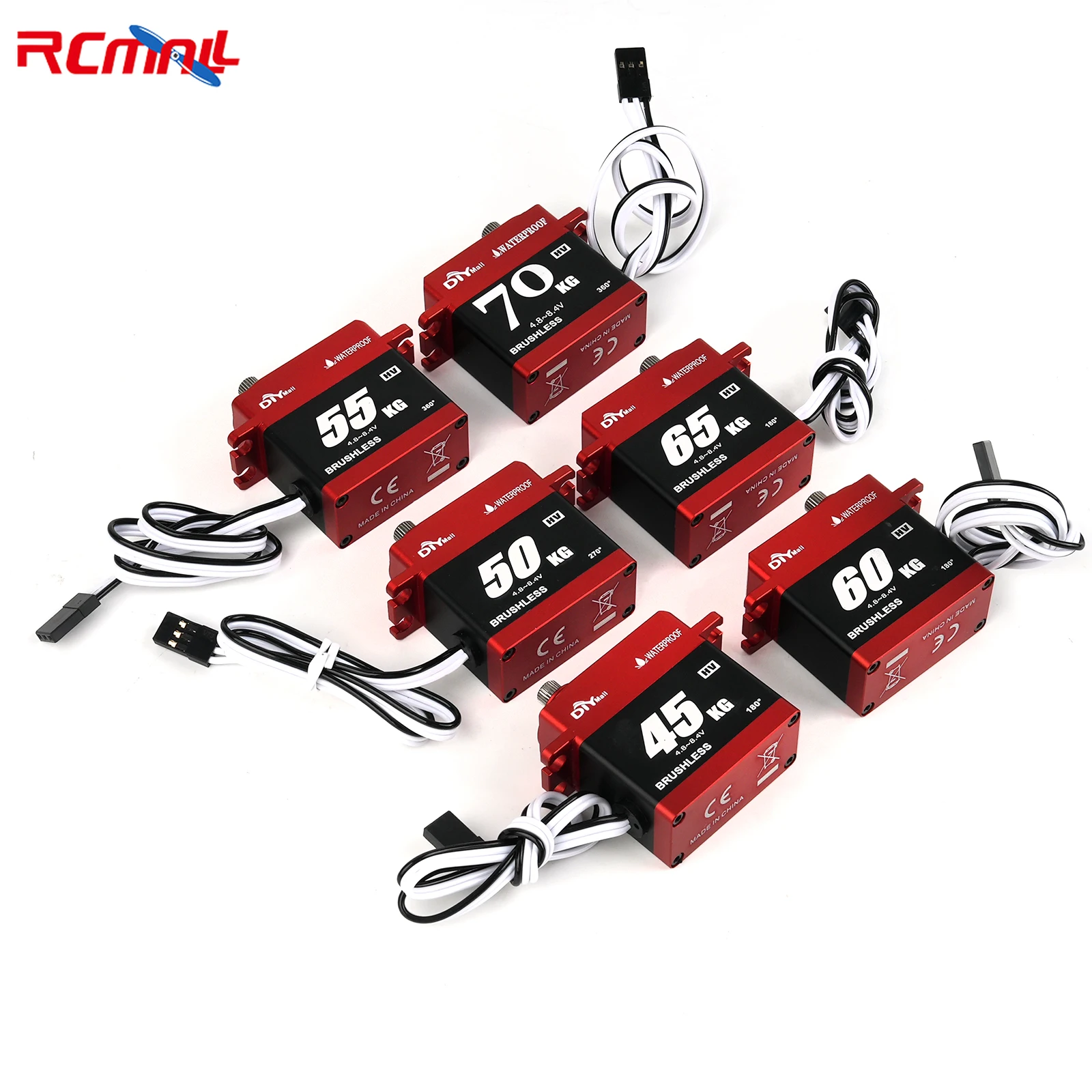 High Torque Digital RC Servo Brushless Servo Motor Waterproof All-Metal High Voltage 4.8~8.4V Steering Servo for 1:8 1:10 RC Car