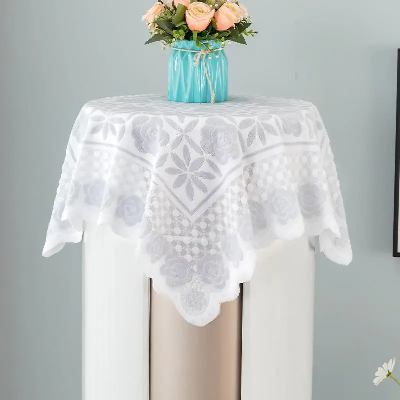 

Modern Simple Sle round Lace Air Conditioner Cover Dustproof Stand up Living Room Cabinet hine Cover Cloth