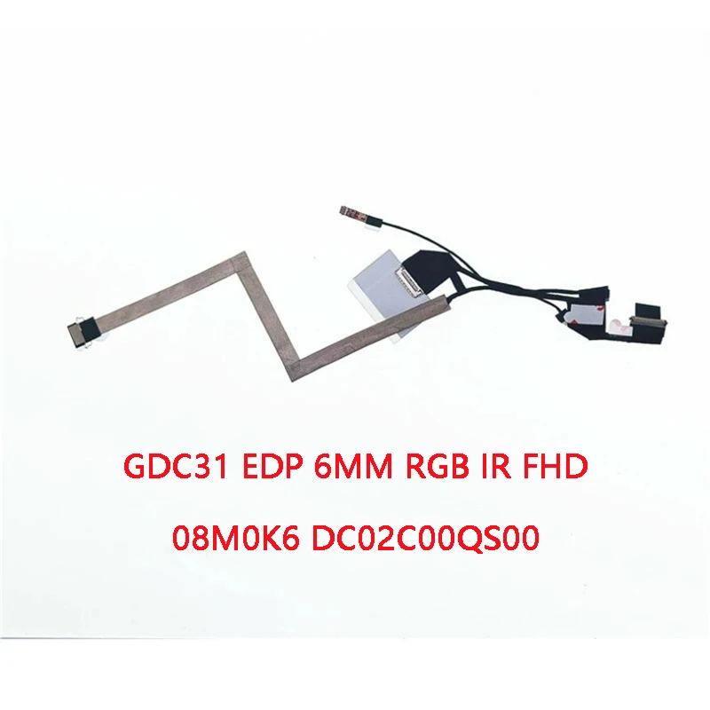 

NEW Genuine Laptop LCD EDP FHD Cable For DELL Latitude 7320 7320S E7320S GDC31 6MM RGB IR 08M0K6 DC02C00QS00