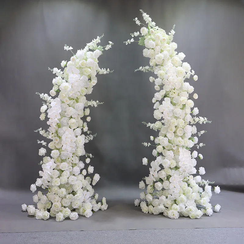 

Wedding Horn Gate Iron Props Shooting Photo Frame Floral Arch Outdoor Wedding Hall Wall Stage Backdrops Decoration Ornaments 2PC