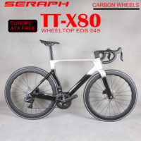 TT-X80 Bicycle Full Carbon Light Weight Road Bike With WheelTop Wireless Electric Group Set carbon wheels