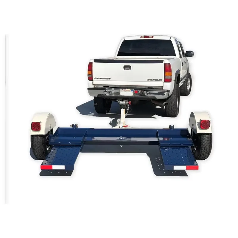 Compact Removable Tow Dolly with Safety Lights and Tires Car Tow Dolly
