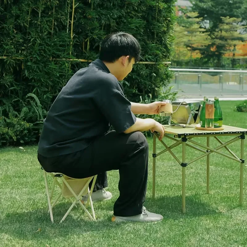 

Folding Fishing Chair Portable Mazar Stool Thickened Double Layer Full Bag Folding Stool Folding Chair Small Mazar