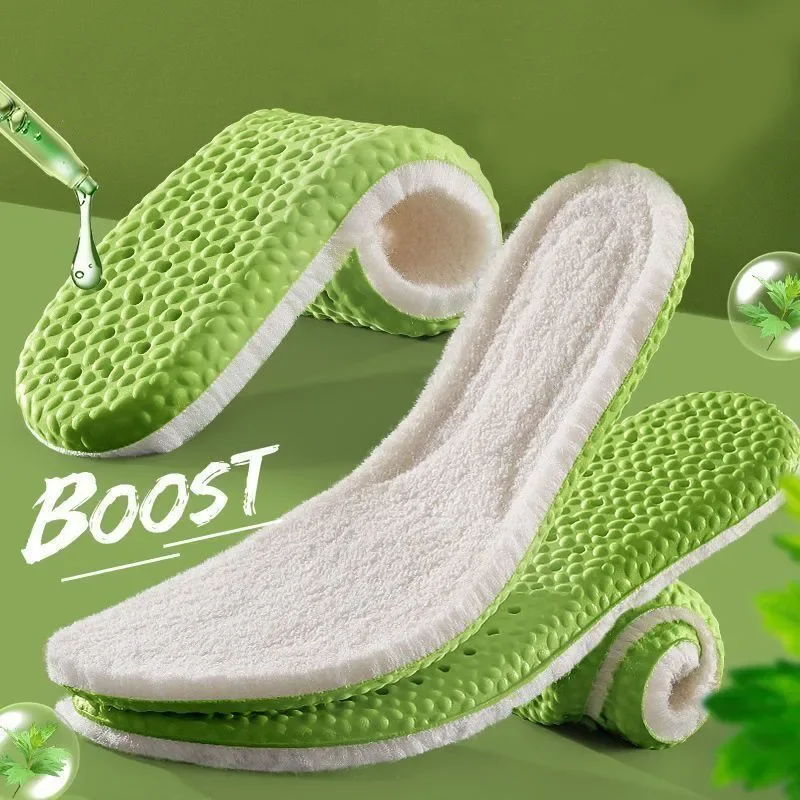 Warm Insoles for Shoes Winter Antibacterial and Deodorant Memory Foam Shoe Pads Women Men Breathable Sports Shoes Inner Sole image 4