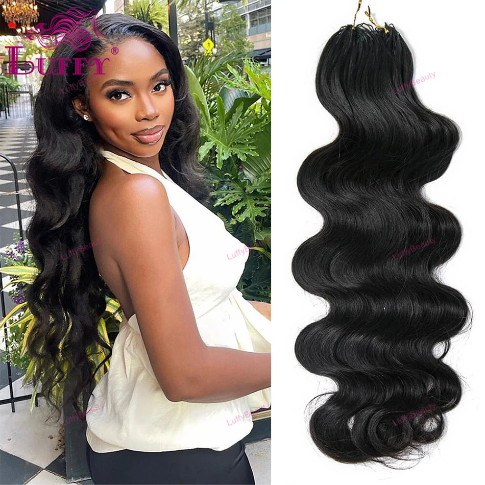 

120g Body Wave Crochet Human Hair Knotless Pre-Separated Virgin Human Hair Pre-Looped Reusable Feather Crochet Hair Extensions