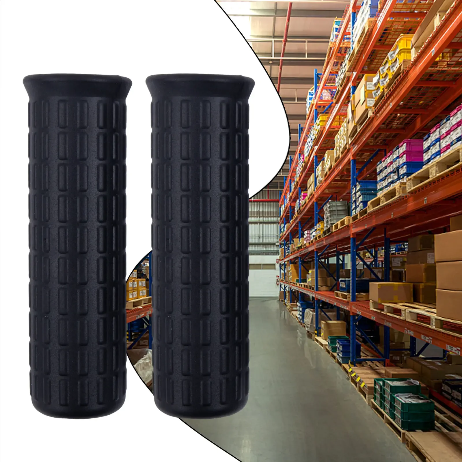 Tampa de Borracha para Carrinho de Mão Tampa Plástica do Punho Sulco à Prova de Intempéries Antiderrapante Absorção de Choque Aderência Firme 30 mm Peças