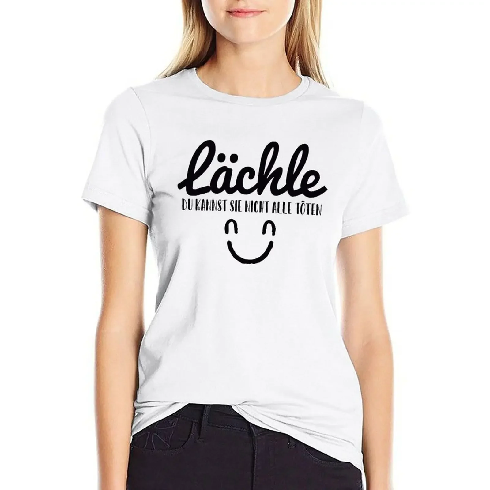 Lachle Du Kannst Sie Nicht Alle Toten T-shirt Blouse vintage clothes funny tops for Women