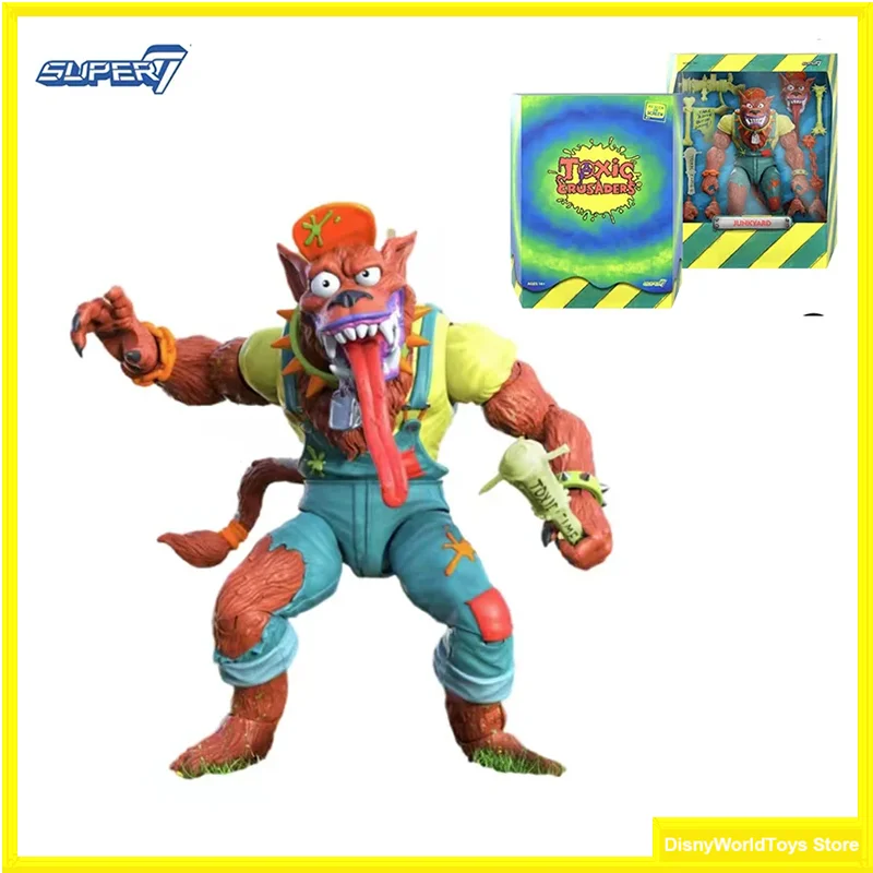 

100% Original SUPER7 Toxic Crusaders Animation Junkyard Ultimate 7 Inch In Stock Anime Action Collection Figures Model Toys