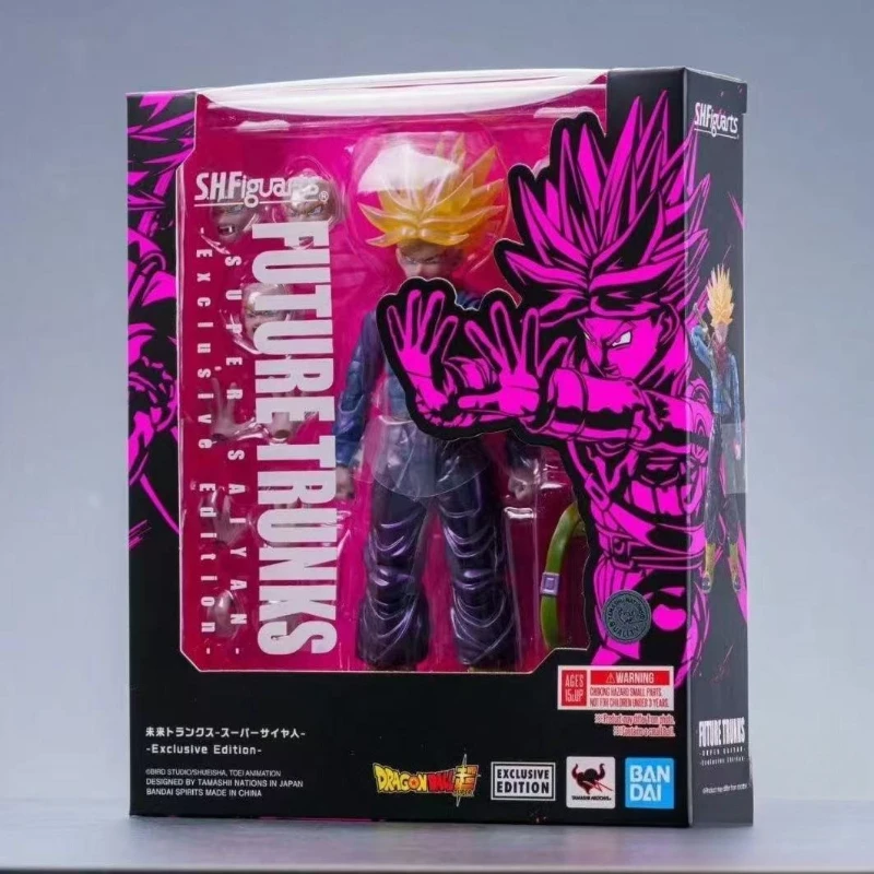 

In Stock Original Bandai S.H.Figuarts SHF Future Trunks 2024 SDCC Exclusive Edition Dragon Ball Anime Model Toys