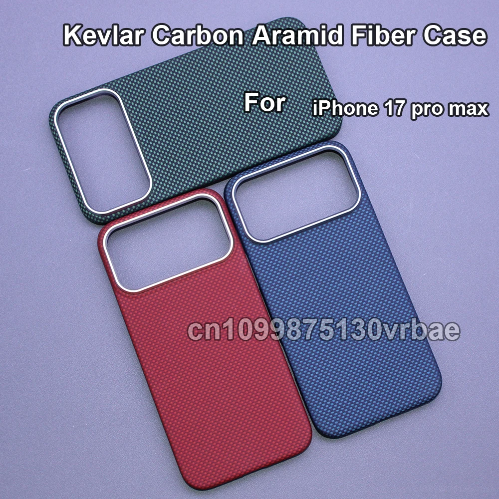 

Suitable for iPhone 17 pro max phone case,Kevlar aramid fiber carbon fiber hard shell,lightweight magnetic protective cover