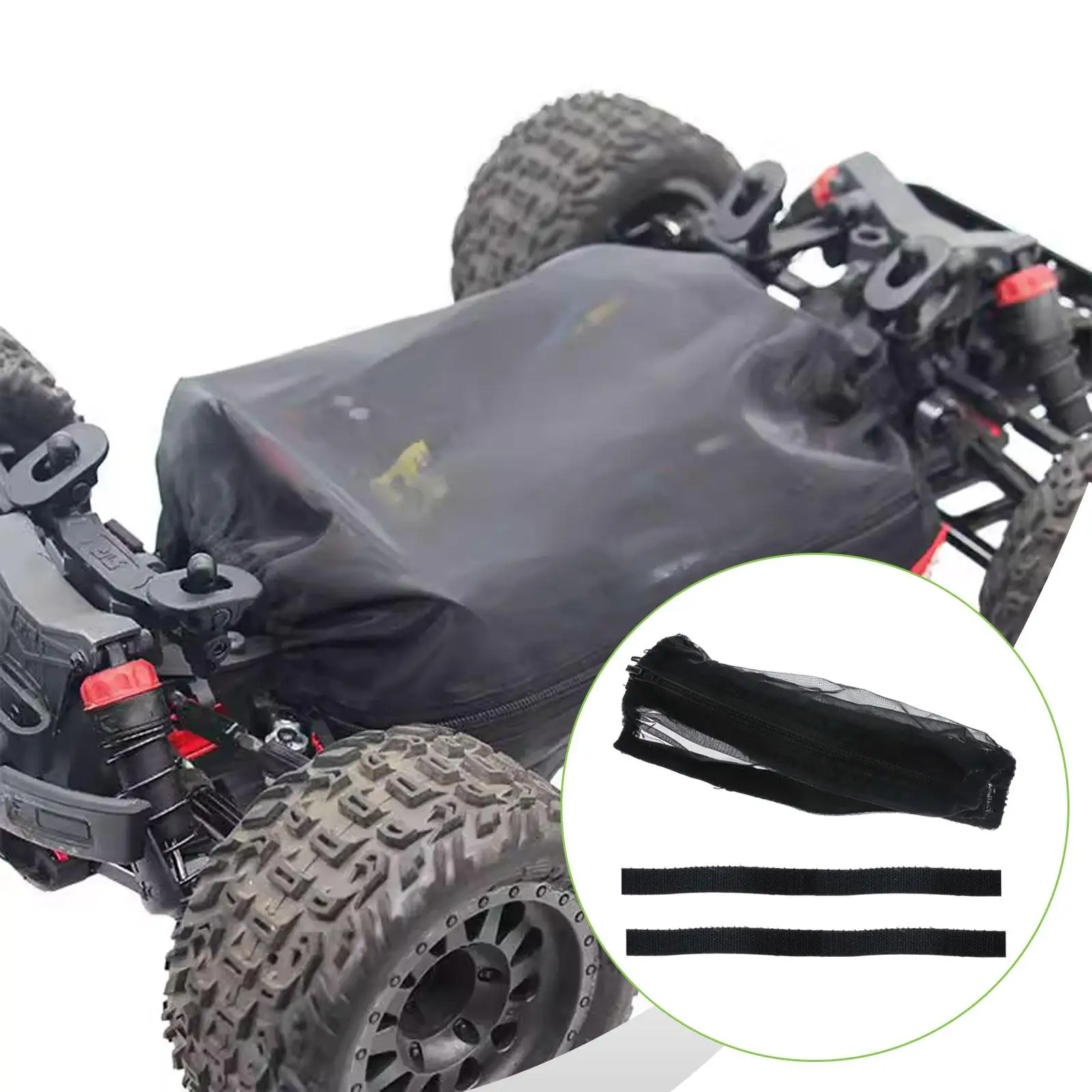 1/16 RC Car Chassis Dust Cover Chassis Guard Replace Zipper Design