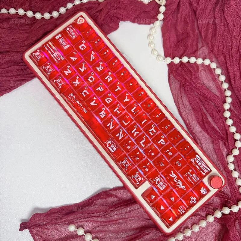 Highly PC transparent fog transparent U V customized mechanical keyboard 60-108