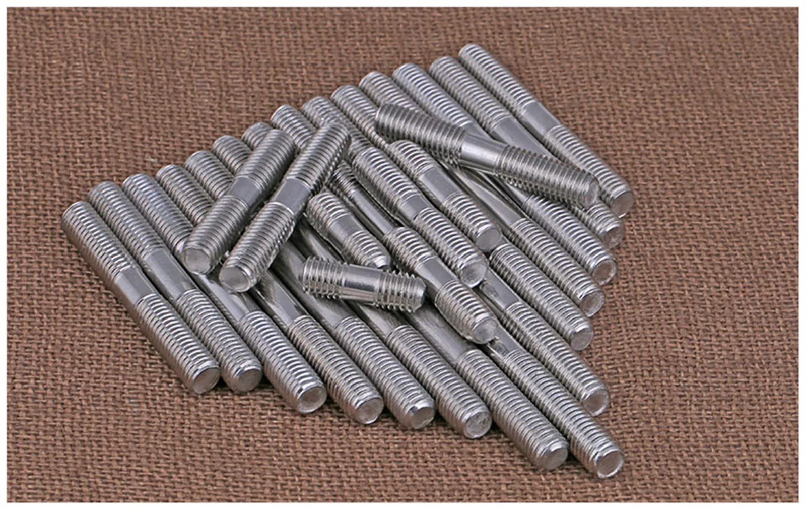 10-25PCS M6 de aço inoxidável dupla extremidade rosca parafuso sem cabeça Studs parafuso dupla rosca barra Stud Rod M6x25/30/35/40/45/50-200mm