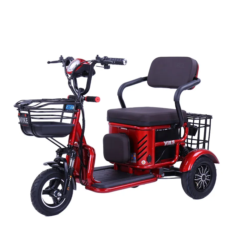 Parent child tricycle Elderly mobility vehicle Three wheeled skateboard scooter Electric vehicle three wheel disabled vehicle