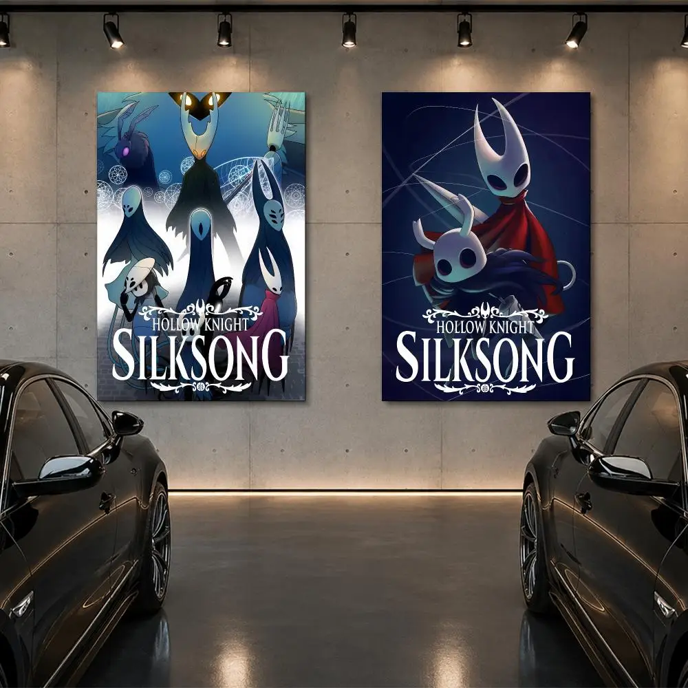 Popular Video Game H-hollow Knight Poster Room Decor Home Wall Art Printing Waterproof Garage BedRoom Posters Gift