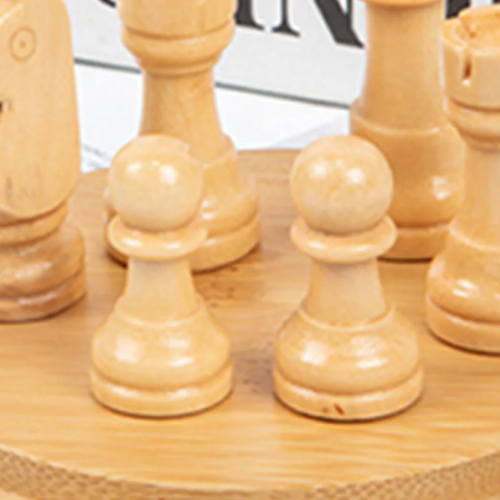 50 Pcs Wooden Chess Pieces Craft Painting Toy Unfinished Crafts Desktop Game Accessories Board Child