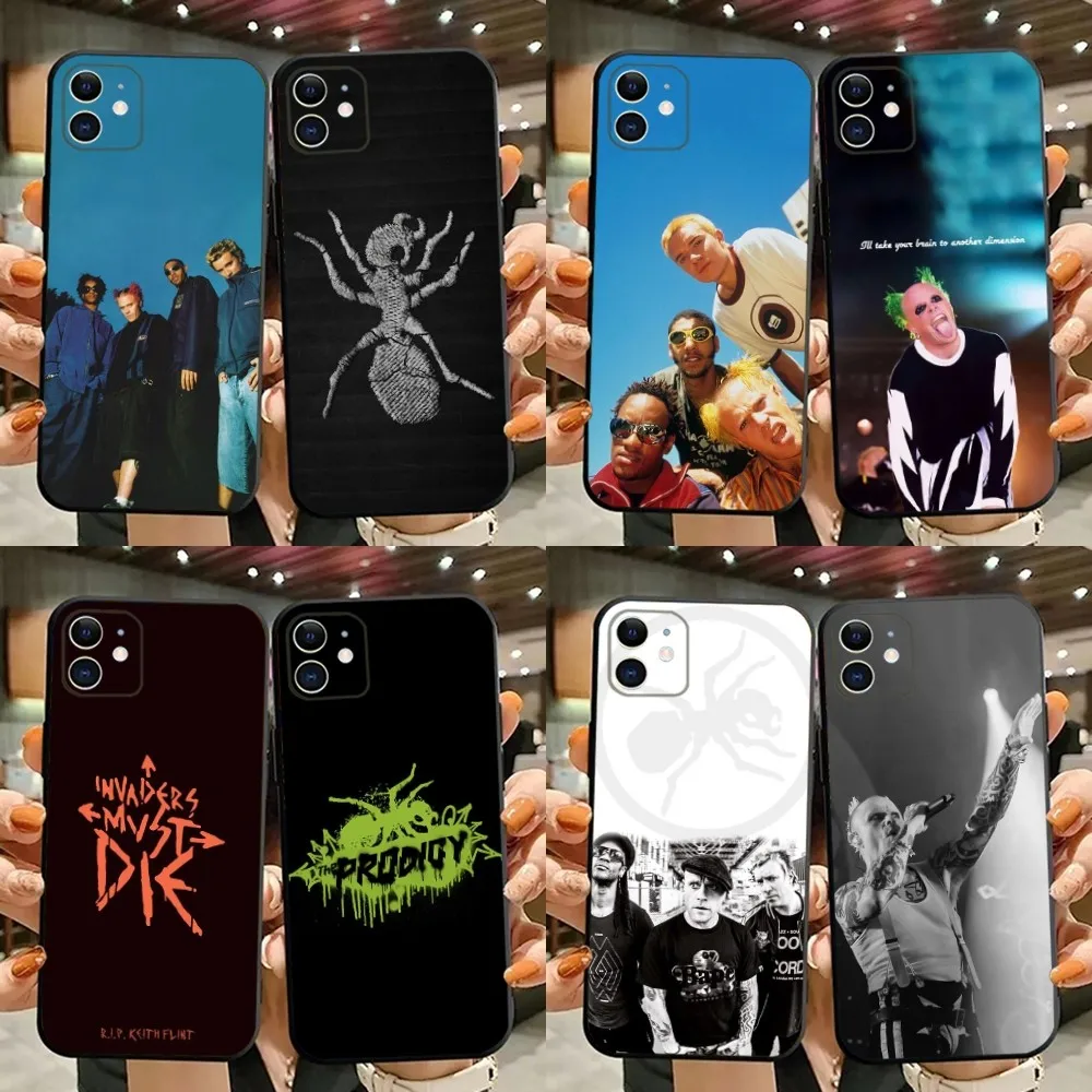 The Prodigy band Phone Case For iPhone 15,14,13,12,11,Plus,Pro Max,XS,X,XR,SE,Mini,8,7 Soft Silicone Black Cover