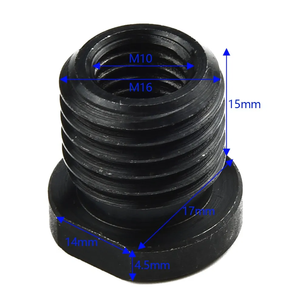15cm Angle Grinder Adapter Angle Grinder Converter Inner Diameter 16mm M10 To M16 Steel Thread High Quality Hot Kit
