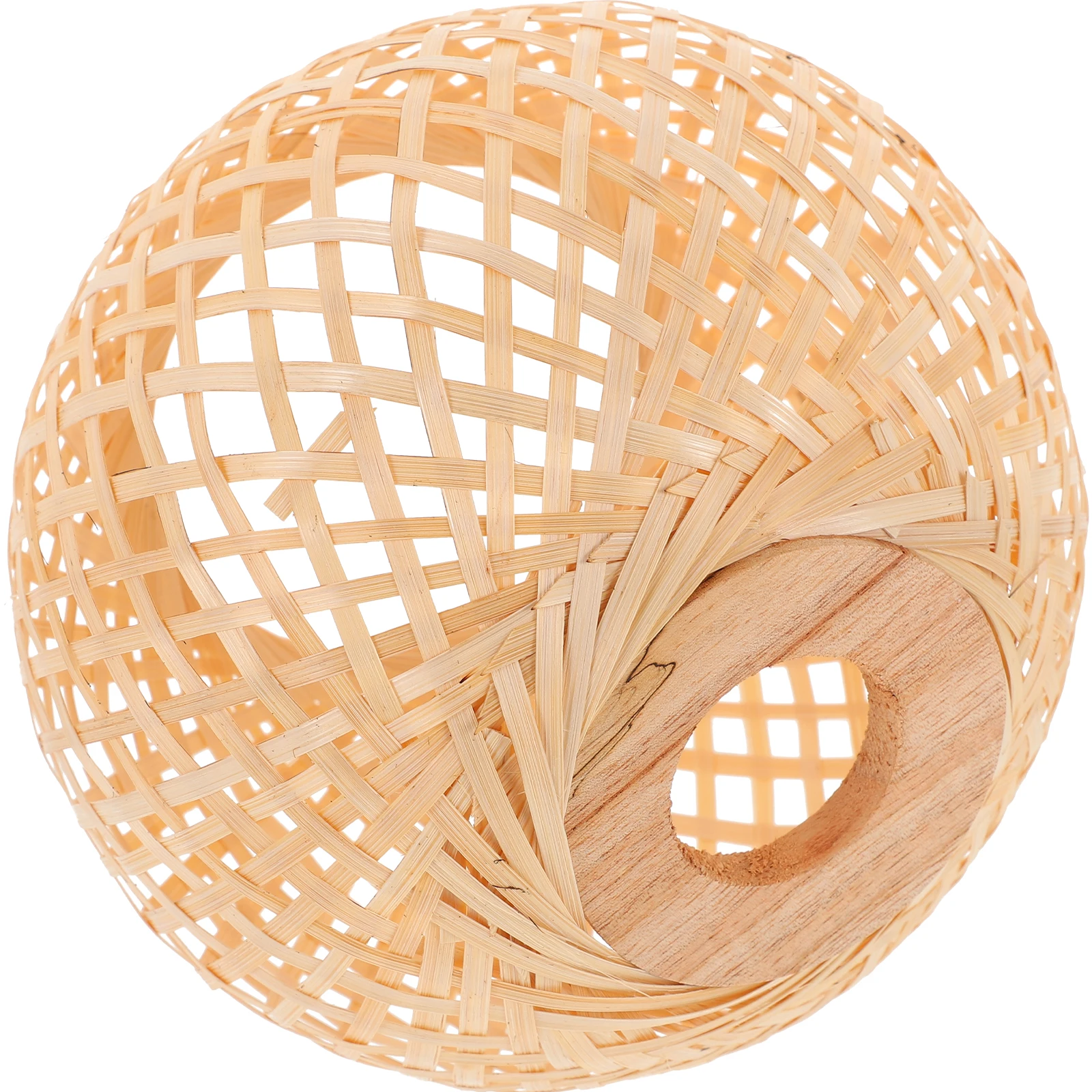 

Bamboo Woven Lampshade Creative Lantern Cover for Hotel Bedroom Bar Modern Light Dust Covers Hanging Festival Decor