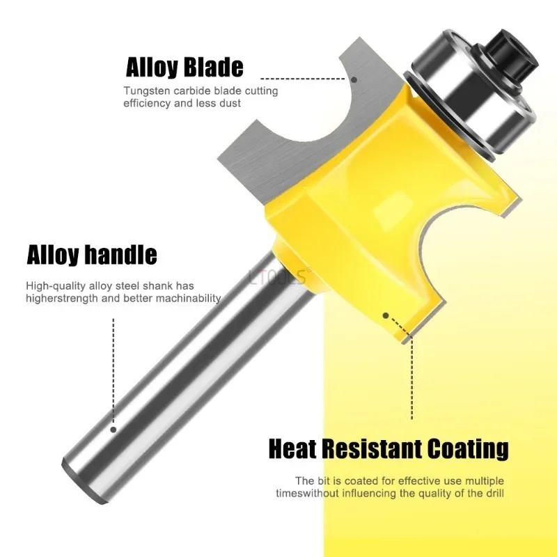 Rolamentos para carpintaria cantos contas facas decorativas placas de corte aço de tungstênio corte preciso cortadores semi-circulares ferramentas