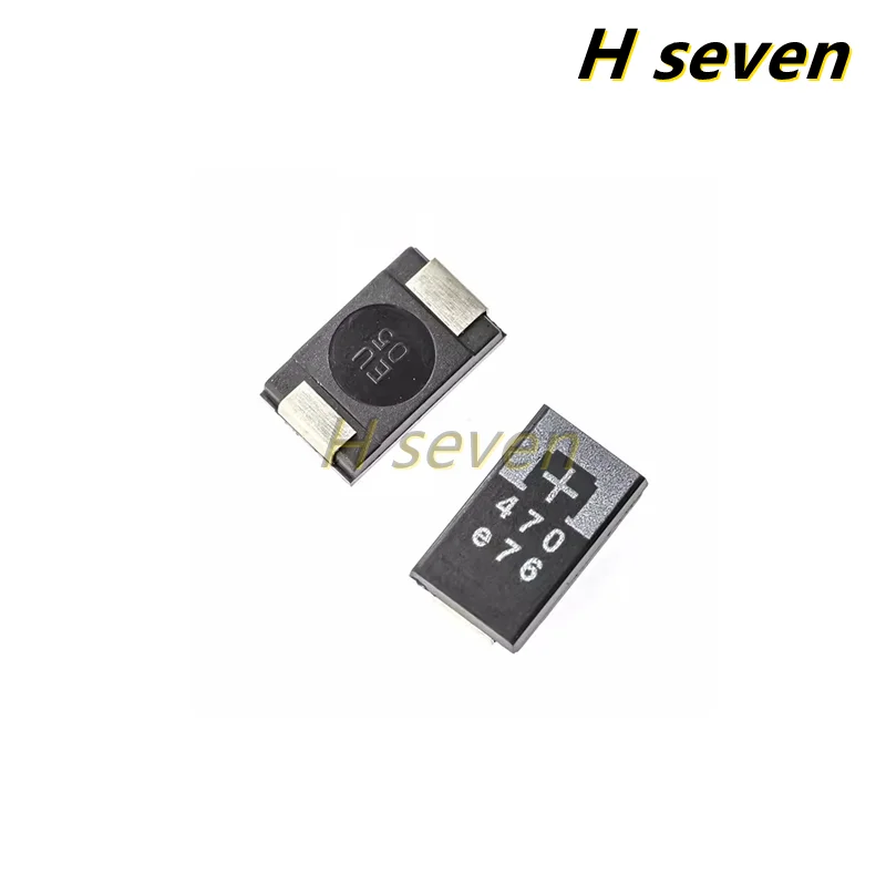 10 adet 7343 D tipi Ultra ince düşük ESR 2R5TPE470M7 M9 MC MF MI 2.5V 470uF SMD polimer tantal kapasitör