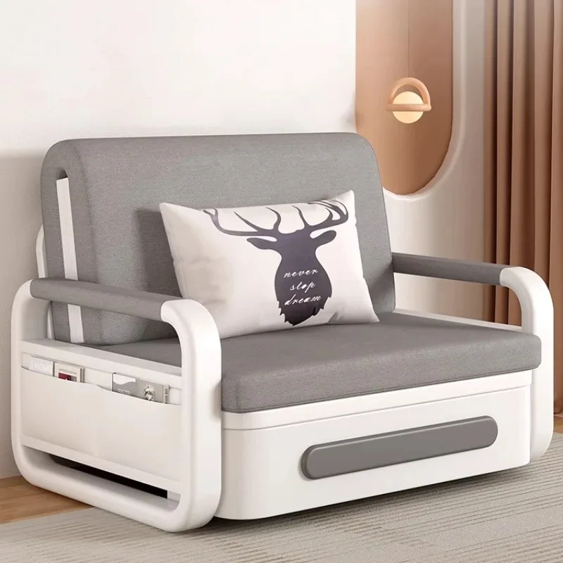 Multifunktionales Ausziehbares Schlafsofa Modernes Einfaches Einzelbett für Zuhause Kleiner Raum