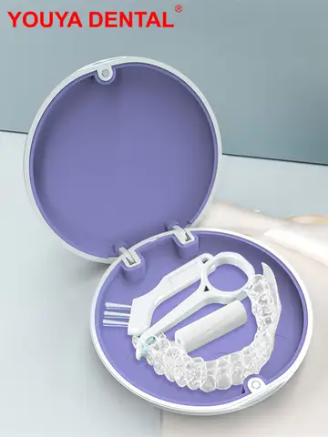 가짜 치아 교정 케이스 치과 리테이너 케이스, 프리미엄 여행용 교정기, 가짜 틀니 상자, 마그네틱 인공 치아 보관 상자