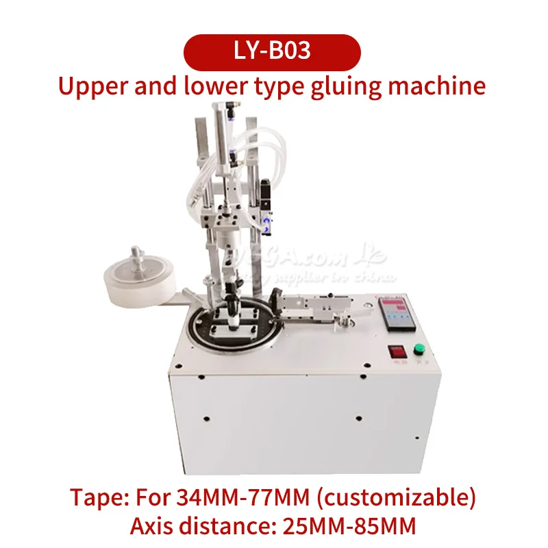 

Two Axis Automatic Tape Wrapping Machine Customized Top And Bottom 34MM-77MM Tape For Transformer Coating