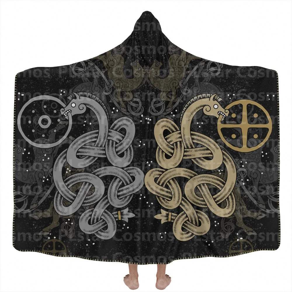 Eye Of Ra Hooded Blanket 3D All Over Printed Wearable Blanket for Men and Women Adults Kids Fleece Blanket