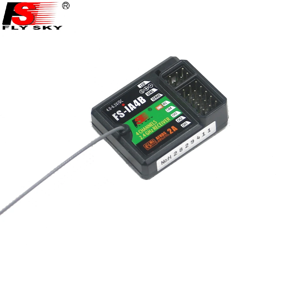 Flysky FS-iA4B 2.4G 4CH Receiver PPM Output with iBus Port For Flysky i4 i6 i10 iT4S Transmitter