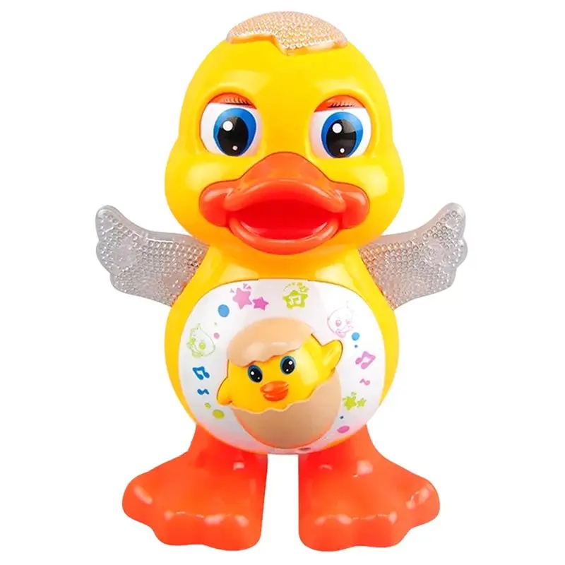 MACH-Musical Animal Electric Dancing Duck Interactive With Flashing Lights Educational Gift For Kids No Battery Needed
