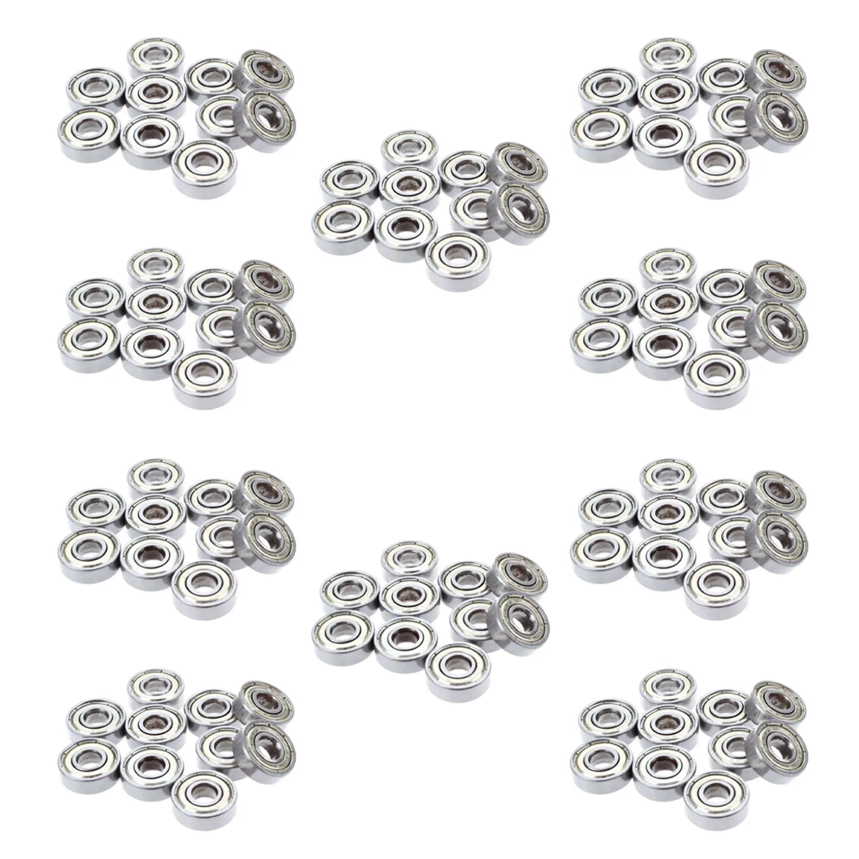 RALCA-100 Pcs. Ball Bearings Miniature Deep Groove Ball Bearings 608 ZZ 8 X 22 X 7Mm Bearing Steel