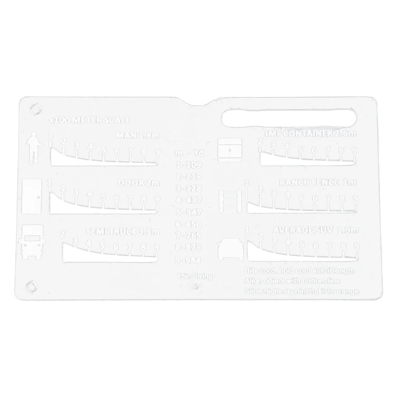 Plastics Welding Feeler Gauges Rulers Light weight Hole Inspection Tool for Hunting and Outdoor Activity X7JD