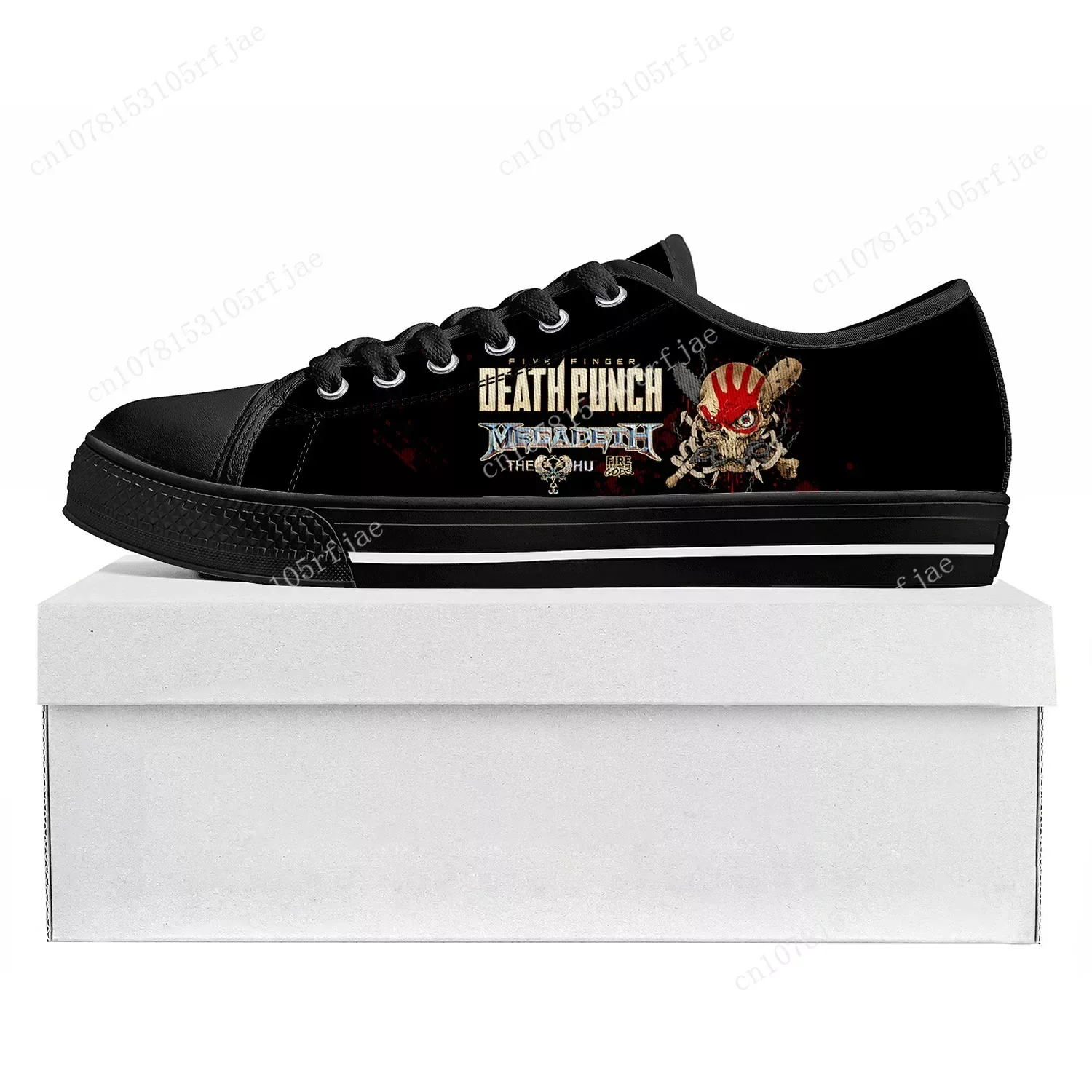 

Five Finger Death Punch Low Top High Quality Sneakers Mens Womens Teenager Canvas Sneaker Prode Casual Couple Shoes Custom Shoe