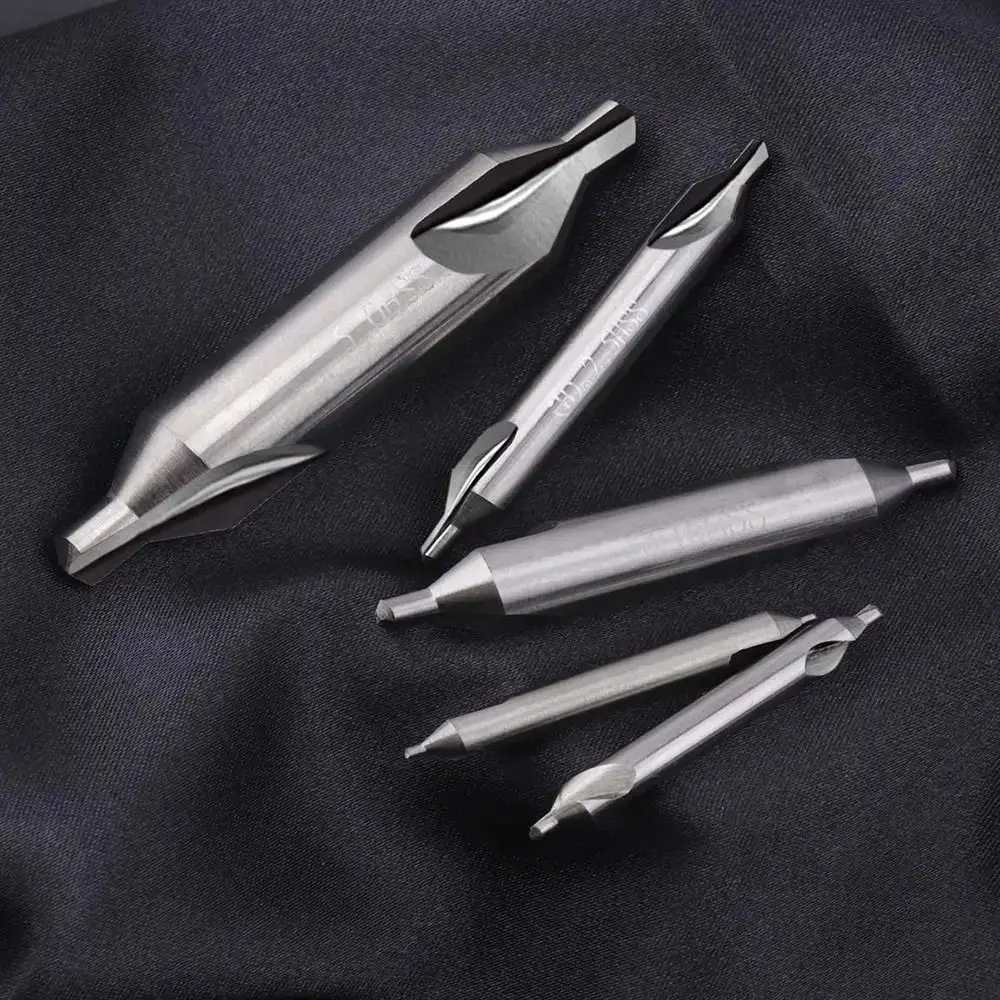 HSS Center Drill Bits Set For Lathe Machining Tools A Type Countersink Positioning Accurate Hole Cutting Accessory