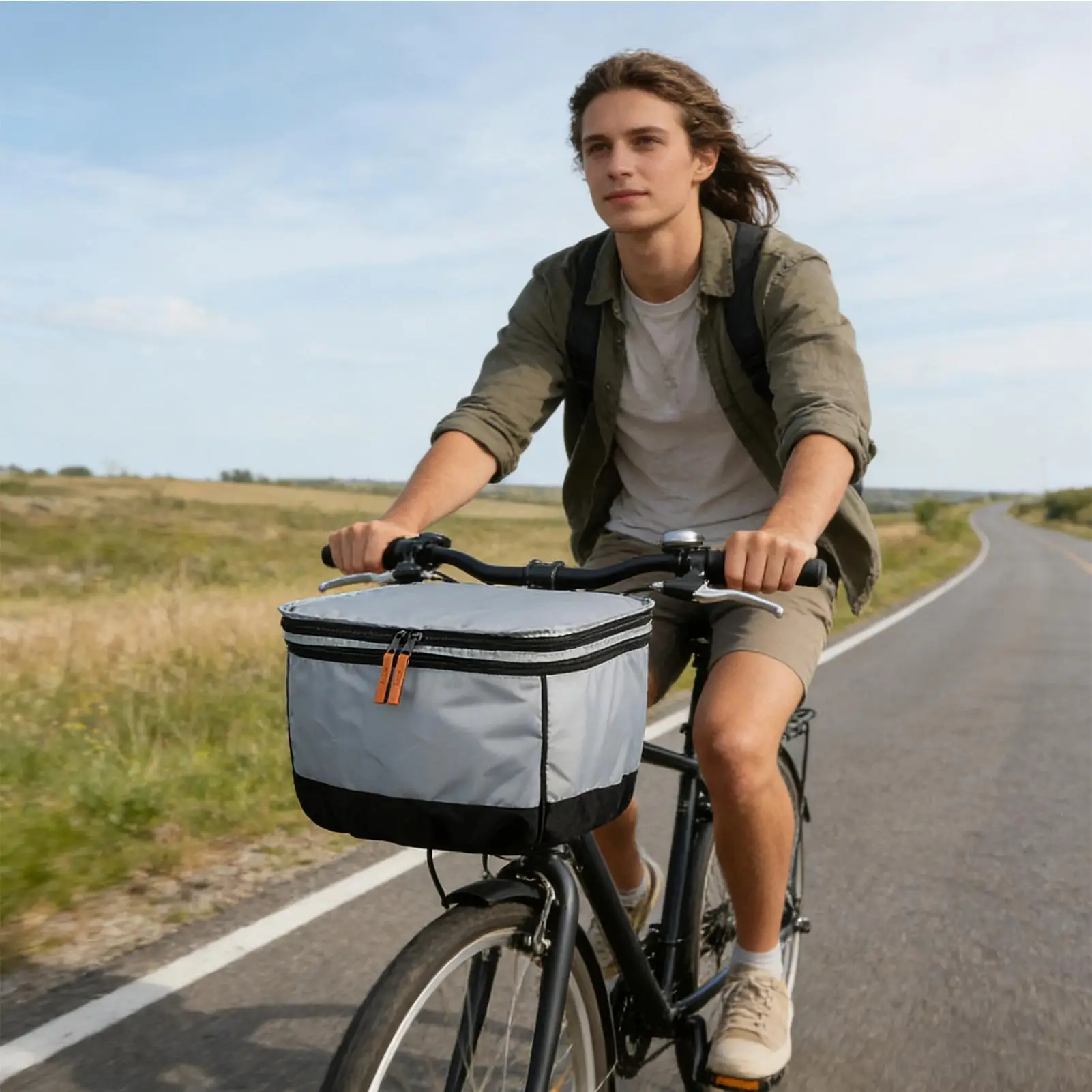 

Bike Front Basket Rain Cover Retractable Anti-UV Protector Tarp Rainproof Cover For Outdoor Daily Commuting Grocery Shopping