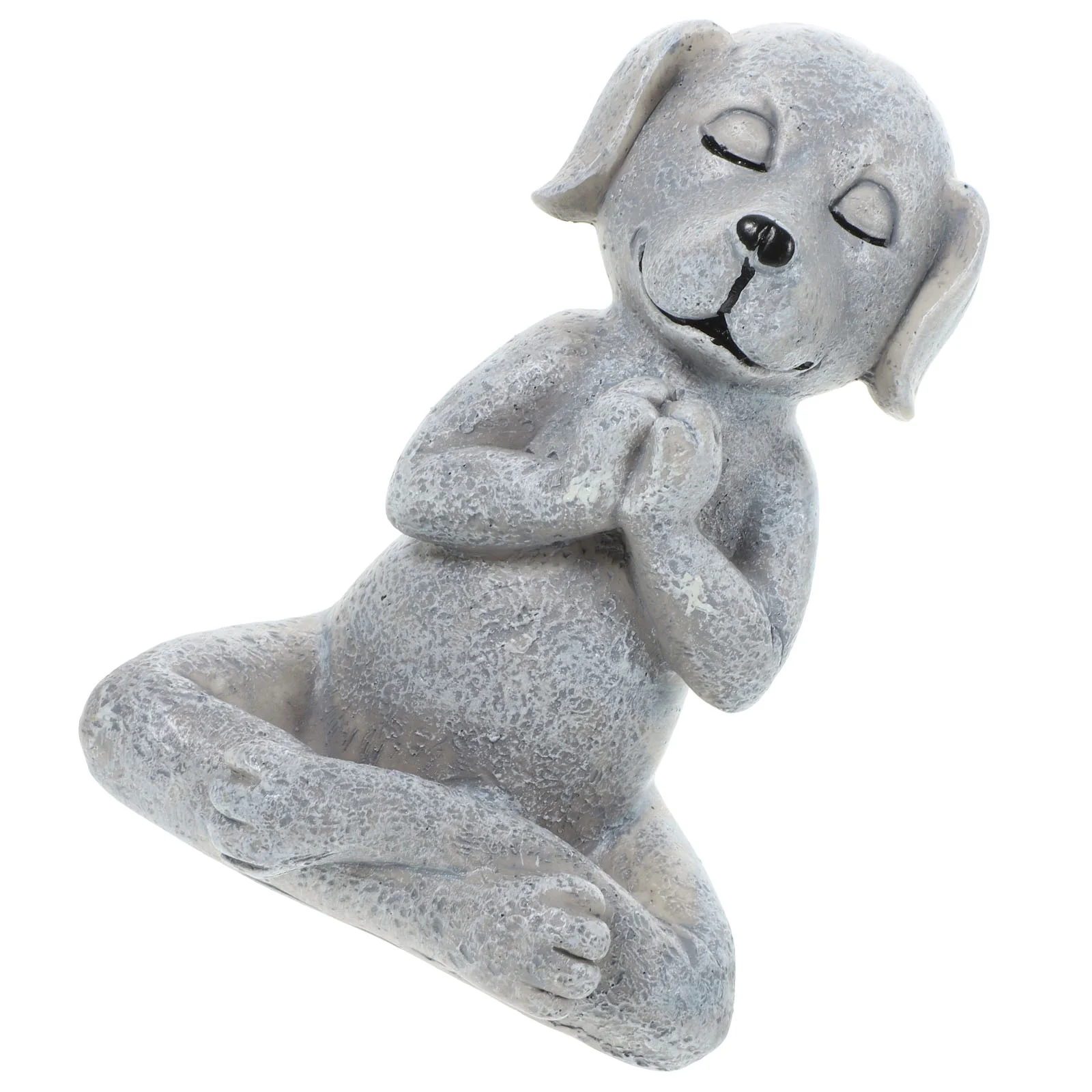 Meditation Dog Ornaments Yoga Figurines Meditating Statue Unique Garden Sculpture Resin Crafts Outdoor