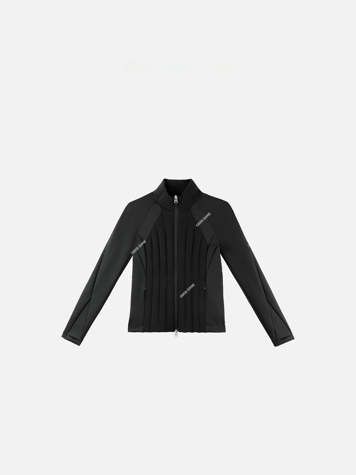 

Пуховик Cube Design с воротником-стойкой, пэчворк, на гусином пуху, женское пальто прямого кроя, для повседневной носки, стандартный крой, на молнии