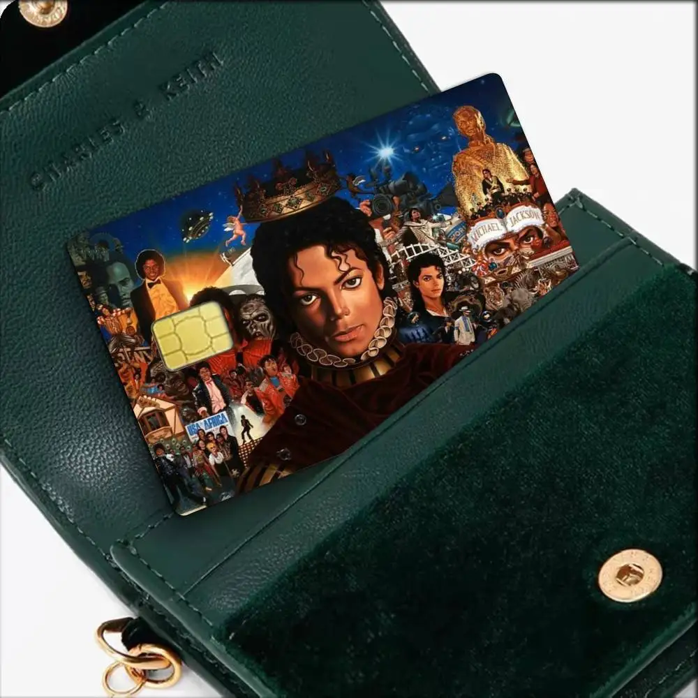 M-Michael J-ackson  Waterproof Film Skin Cover Credit Card Stickers Debit Front Bank Bus Pass