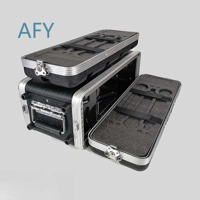 3US Short Air Case for Audio Receiver Wireless Handheld Microphone ABS Plastic Protective Rack U Shape Transport Storage Box