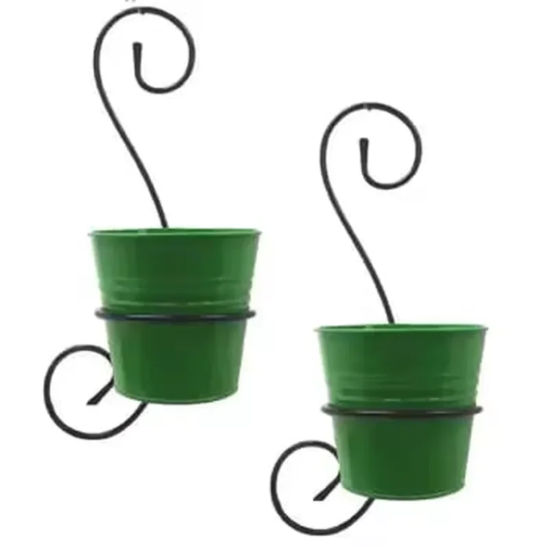 for Indoor Outdoor Hanging Metal Plant Stand Wall Mounted Flower Pot Holder Modern Decorative Garden Balcony Planter Rack